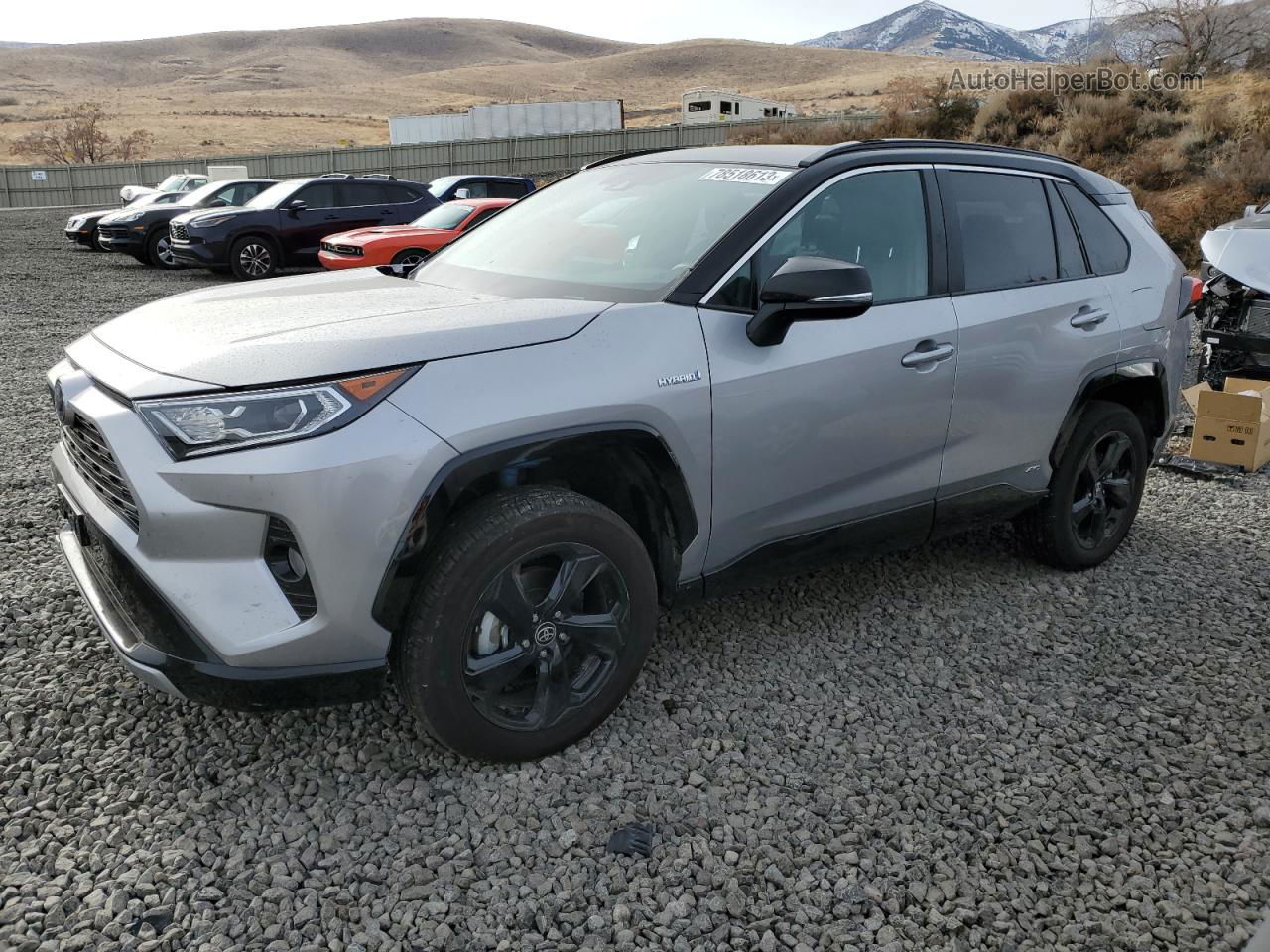 2021 Toyota Rav4 Xse Silver vin: 4T3E6RFV0MU059725