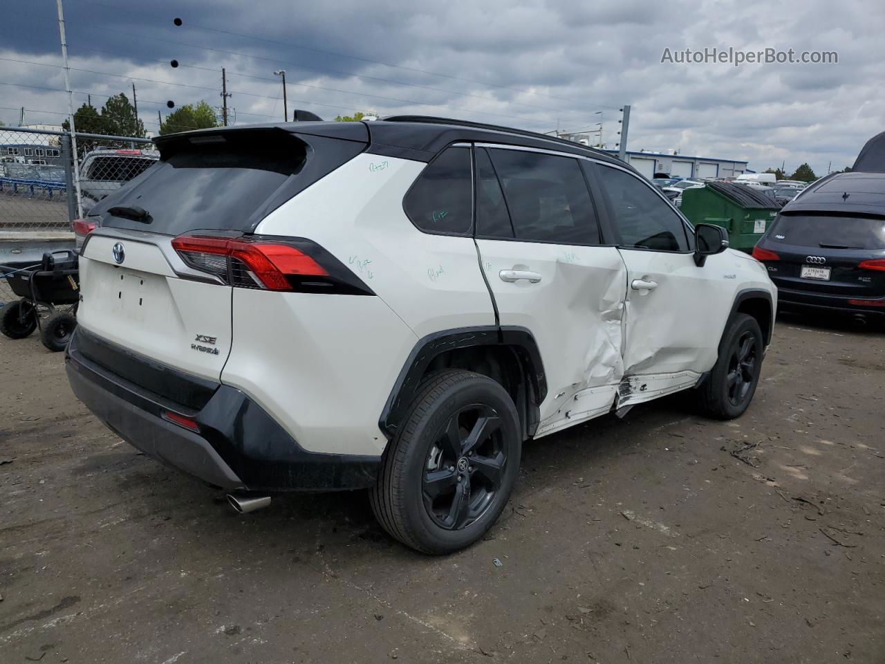 2021 Toyota Rav4 Xse Белый vin: 4T3E6RFV1MU036146