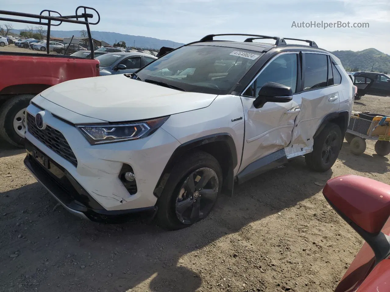 2021 Toyota Rav4 Xse White vin: 4T3E6RFV1MU050421