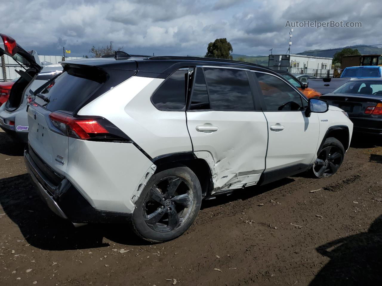 2021 Toyota Rav4 Xse White vin: 4T3E6RFV4MU034102