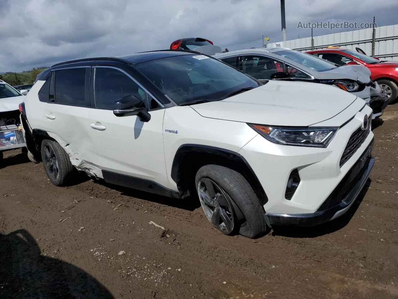 2021 Toyota Rav4 Xse White vin: 4T3E6RFV4MU034102