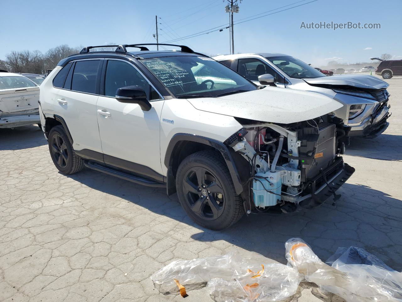 2021 Toyota Rav4 Xse White vin: 4T3E6RFV7MU013115