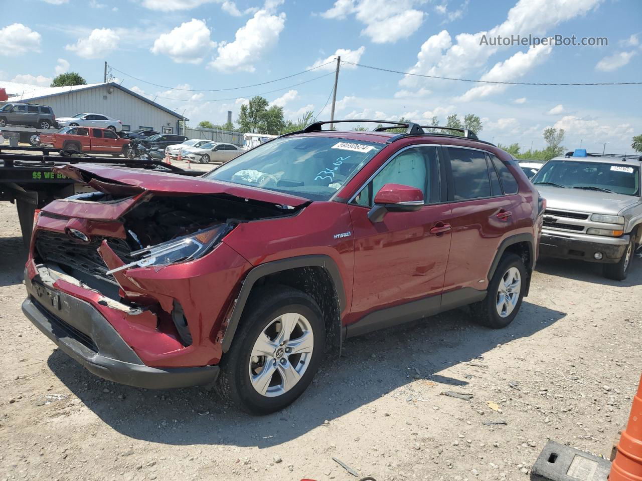 2021 Toyota Rav4 Xle Красный vin: 4T3R6RFV7MU006022