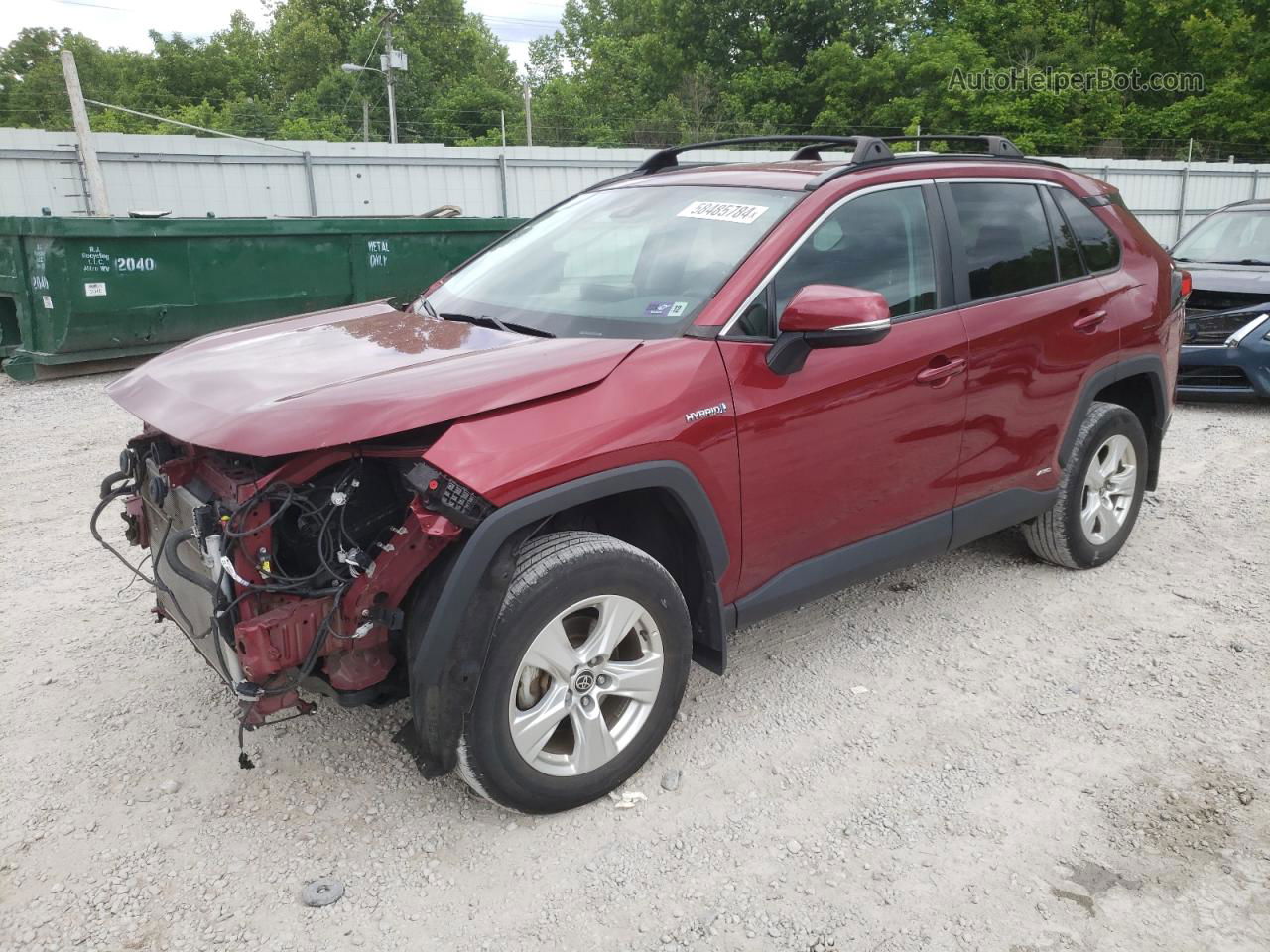 2021 Toyota Rav4 Xle Maroon vin: 4T3RWRFV3MU019477