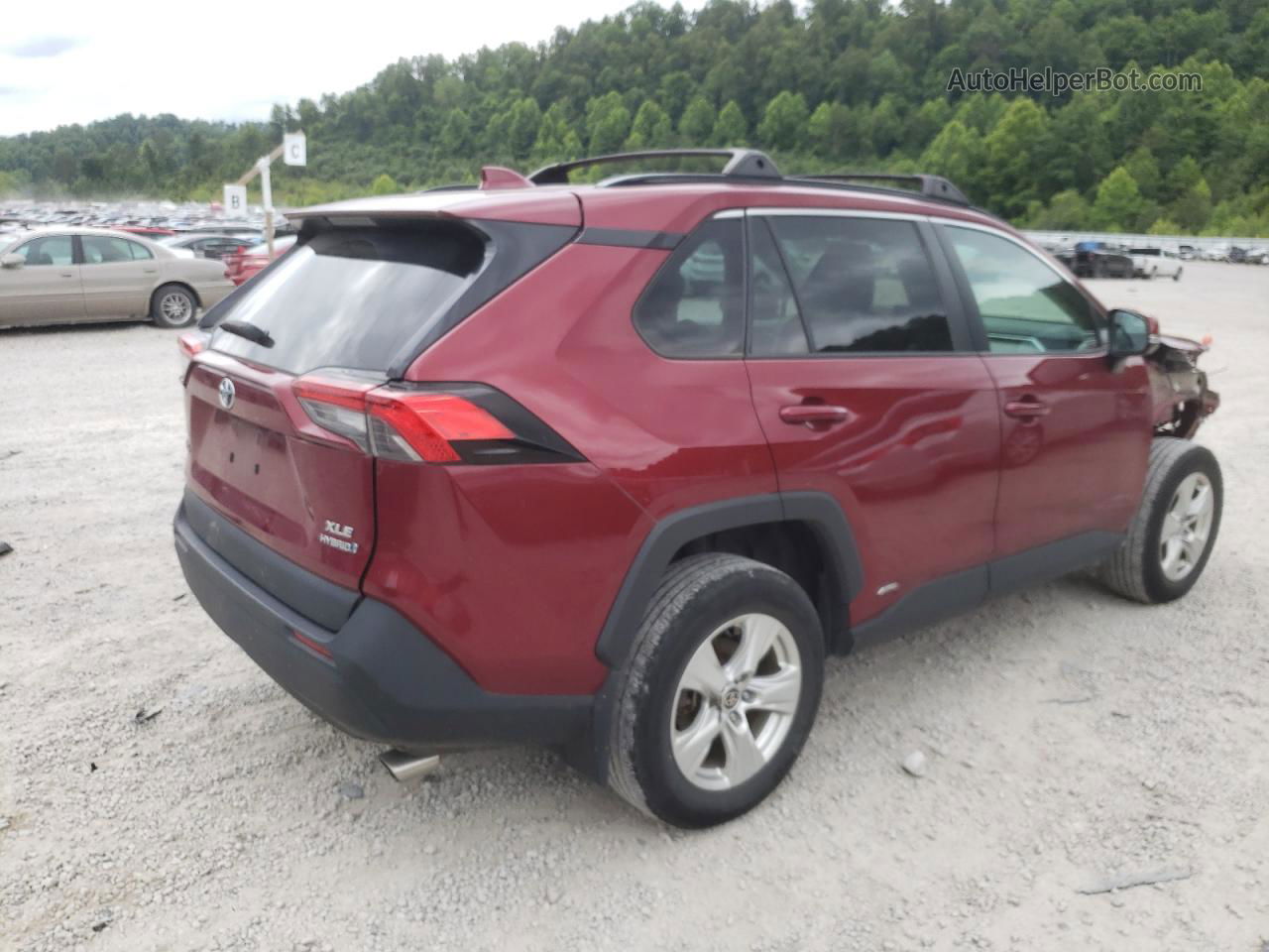 2021 Toyota Rav4 Xle Maroon vin: 4T3RWRFV3MU019477