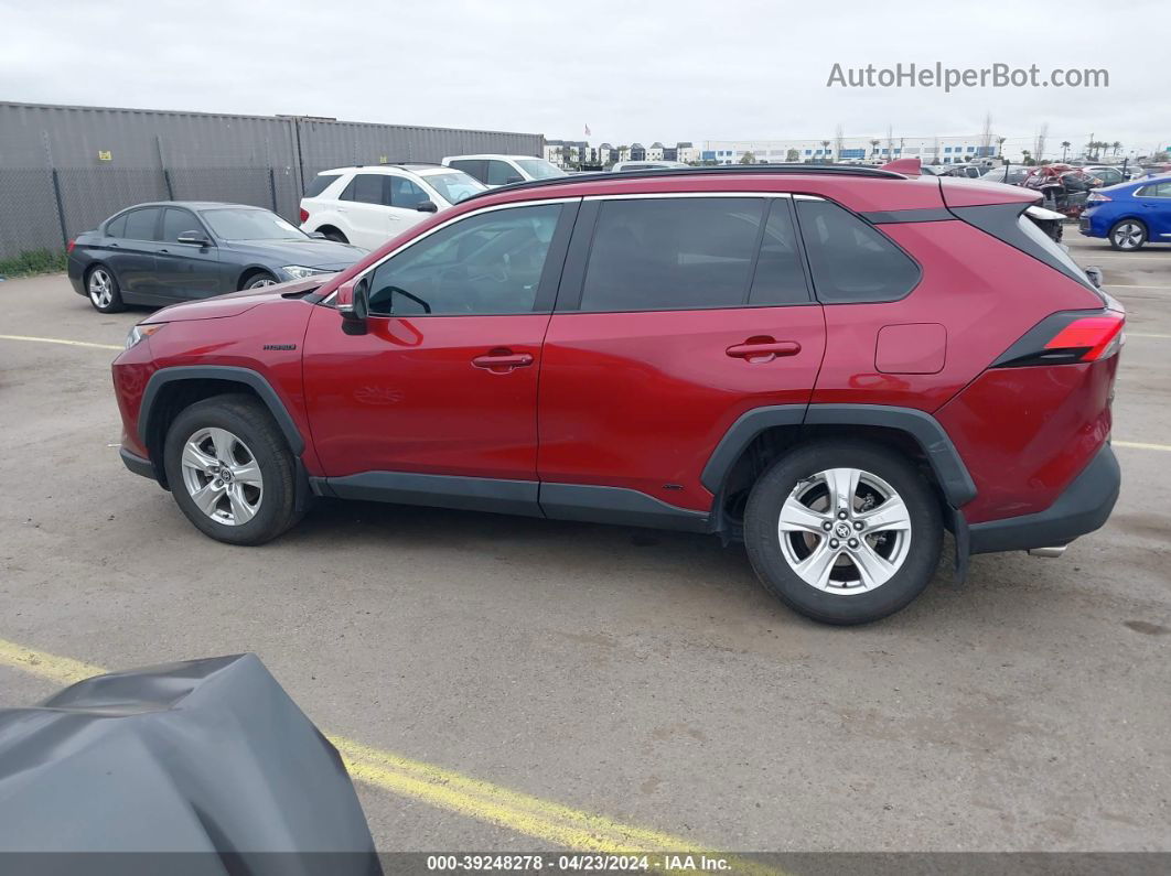 2021 Toyota Rav4 Xle Hybrid Red vin: 4T3RWRFV6MU036595