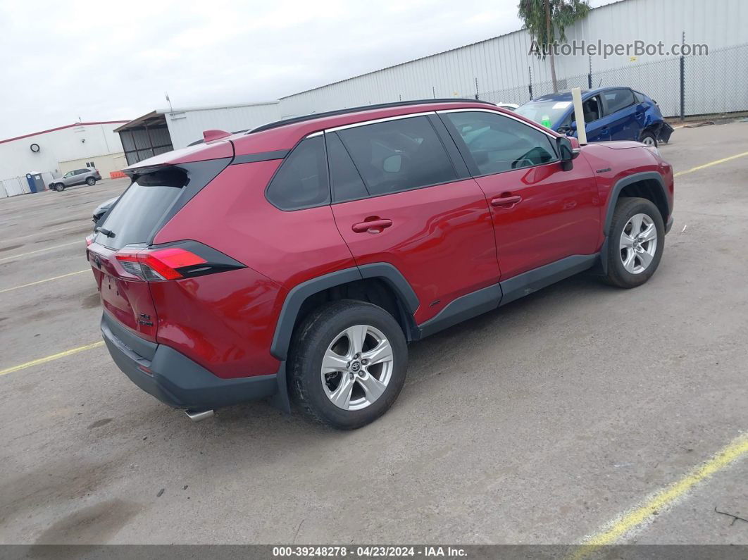 2021 Toyota Rav4 Xle Hybrid Red vin: 4T3RWRFV6MU036595