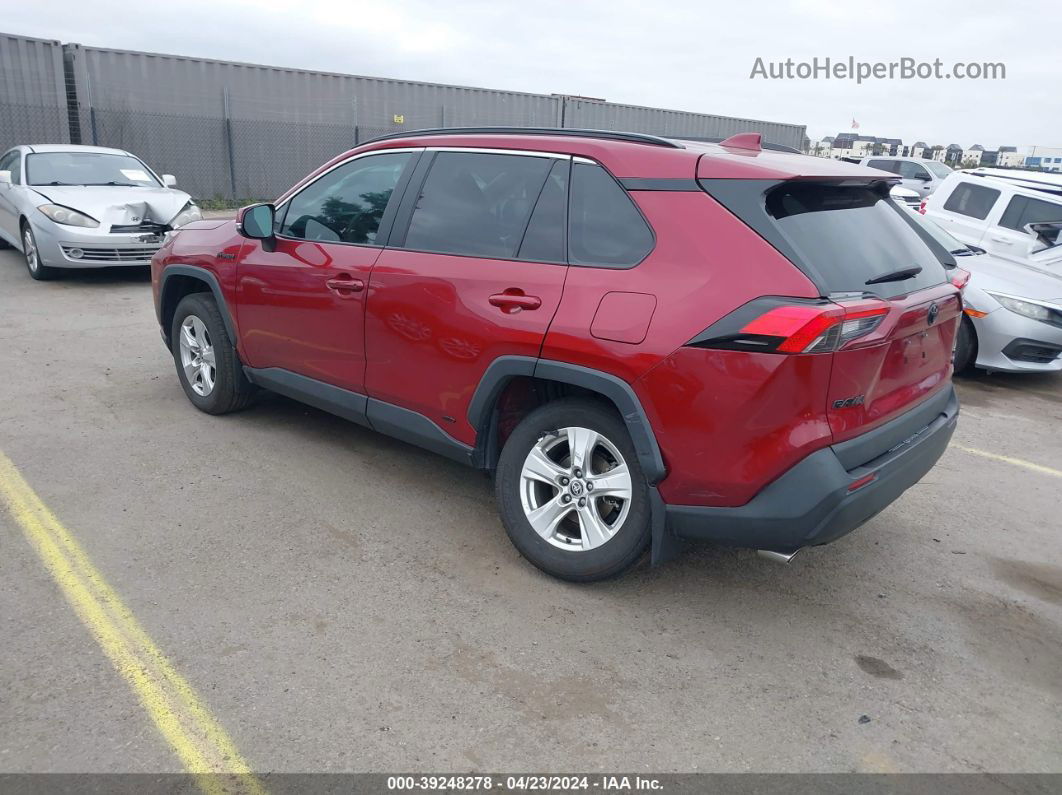 2021 Toyota Rav4 Xle Hybrid Красный vin: 4T3RWRFV6MU036595