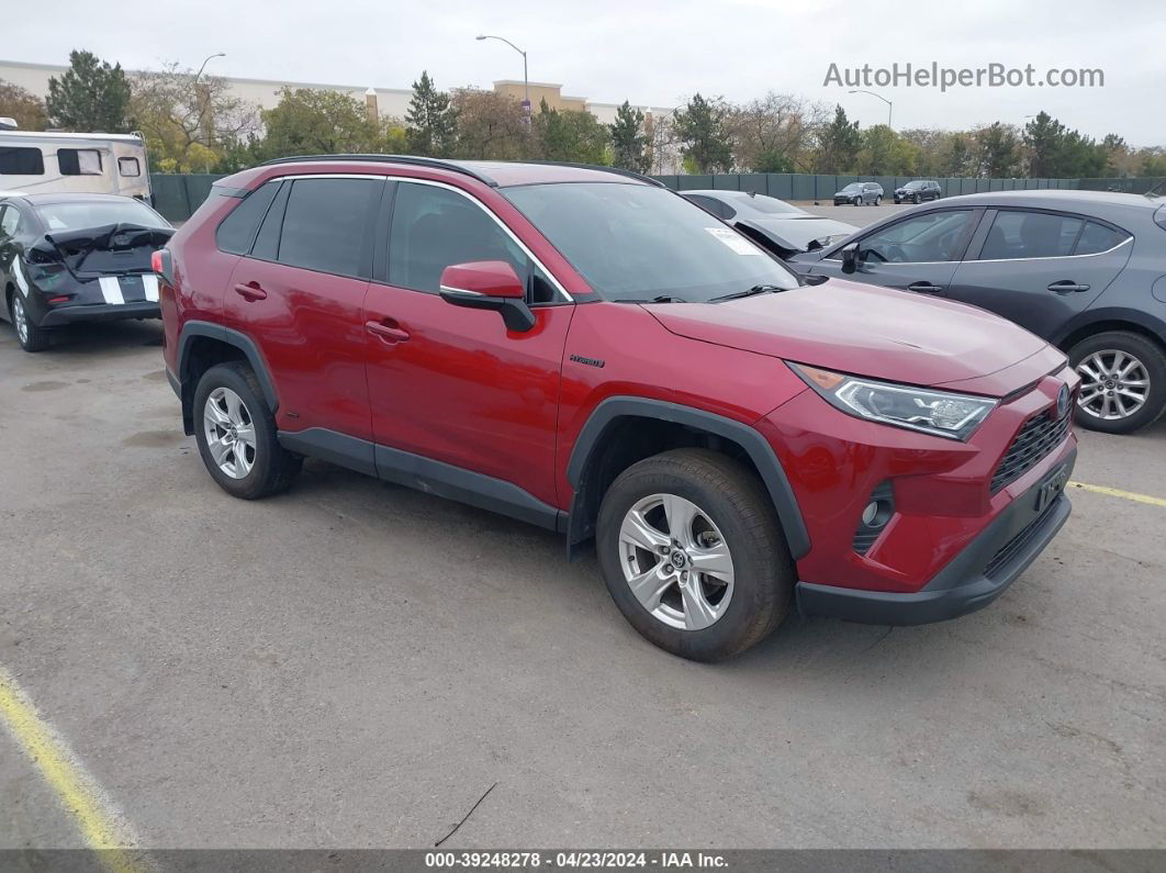 2021 Toyota Rav4 Xle Hybrid Красный vin: 4T3RWRFV6MU036595