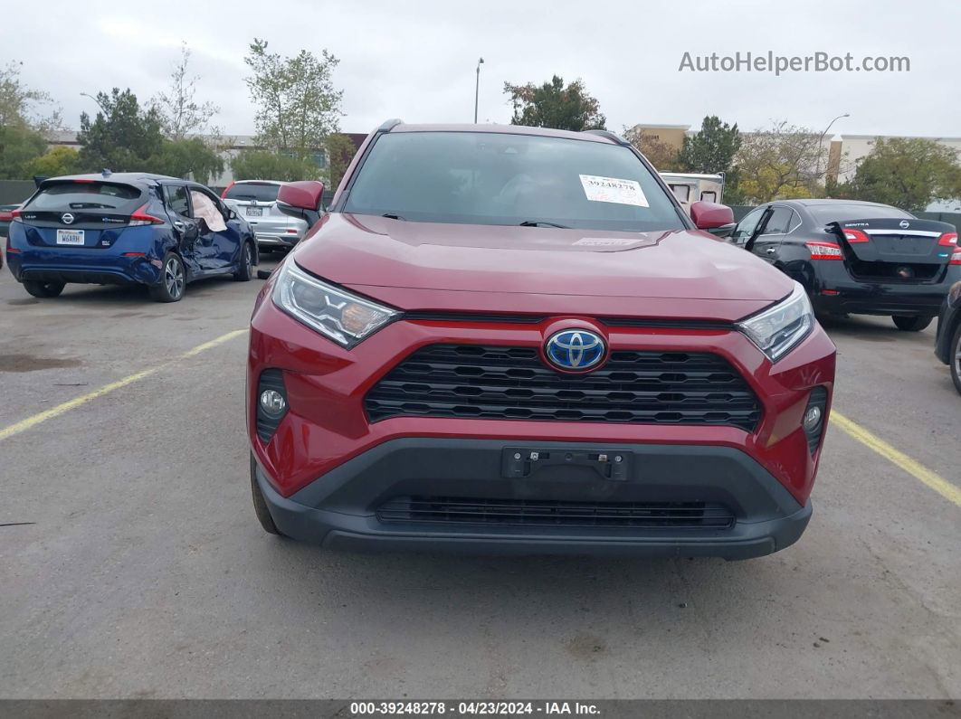 2021 Toyota Rav4 Xle Hybrid Красный vin: 4T3RWRFV6MU036595