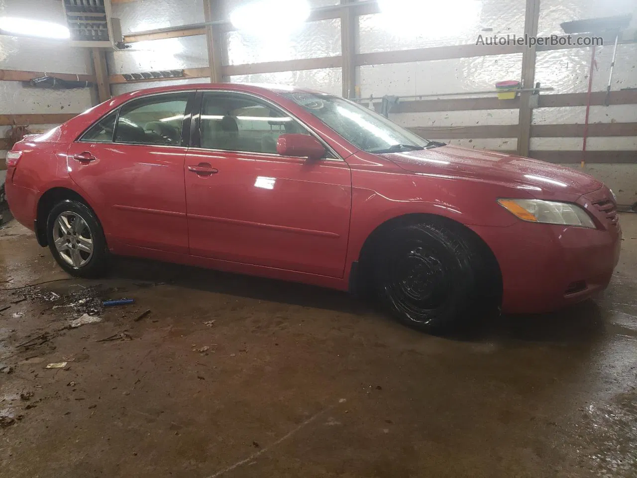 2008 Toyota Camry Ce Red vin: 4T4BE46K08R015761