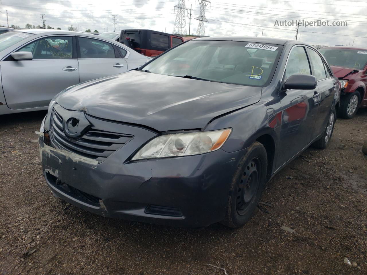 2009 Toyota Camry Base Charcoal vin: 4T4BE46K19R098506