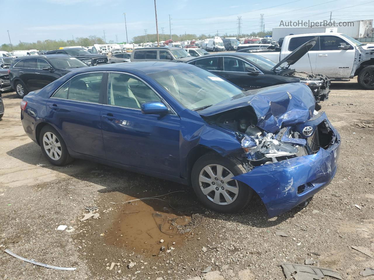 2009 Toyota Camry Base Blue vin: 4T4BE46K19R128054