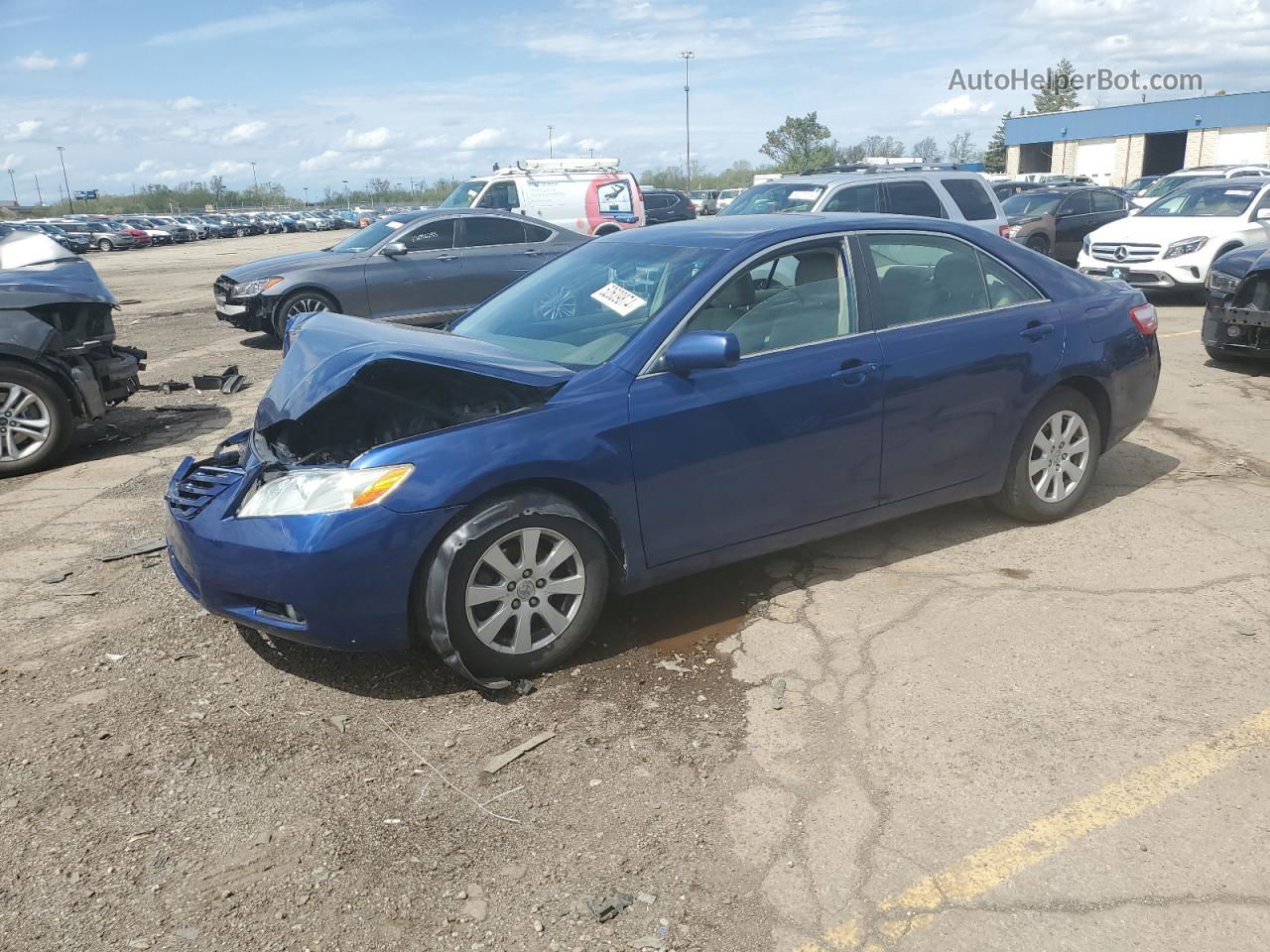 2009 Toyota Camry Base Синий vin: 4T4BE46K19R128054