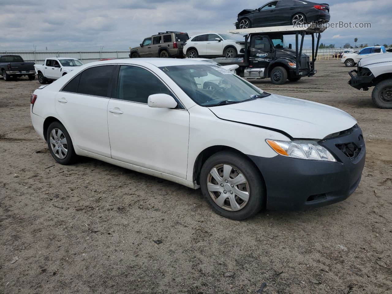 2009 Toyota Camry Base White vin: 4T4BE46K39R073185