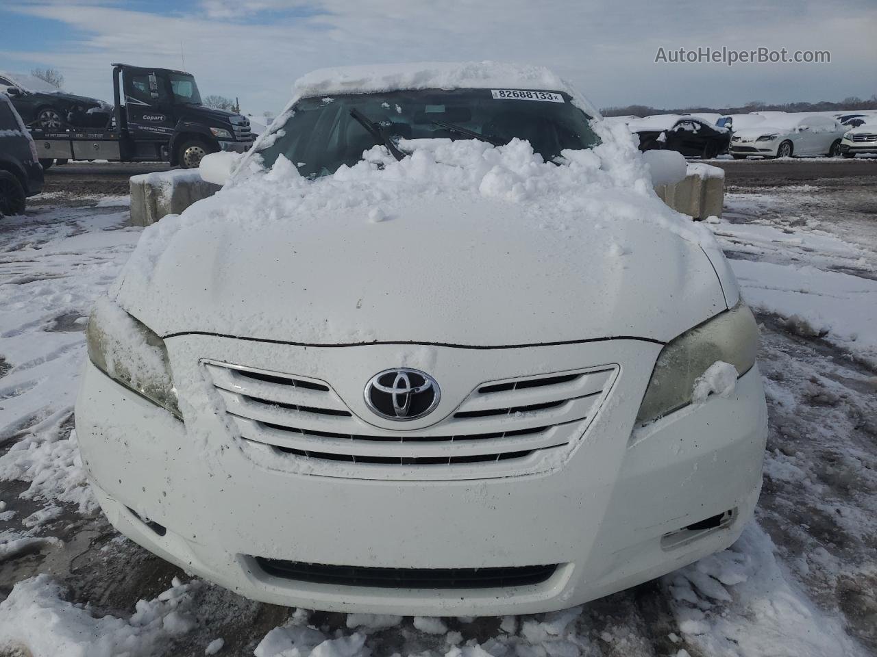 2009 Toyota Camry Base White vin: 4T4BE46K39R114060