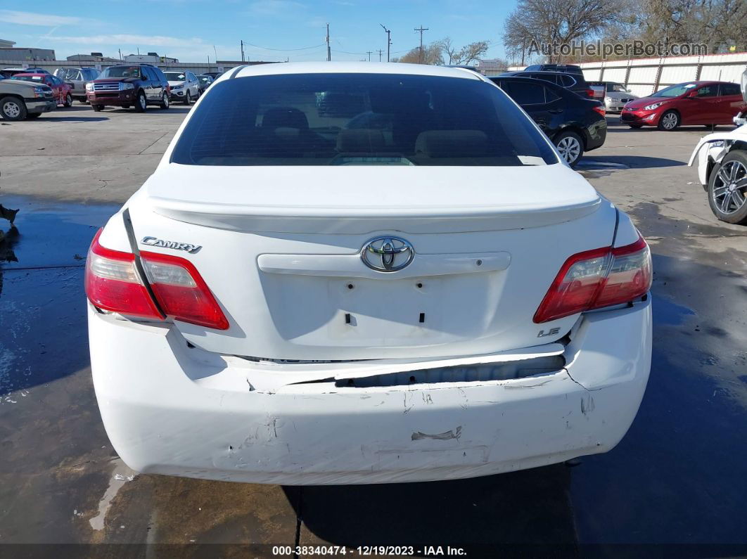 2009 Toyota Camry Le White vin: 4T4BE46K59R082955