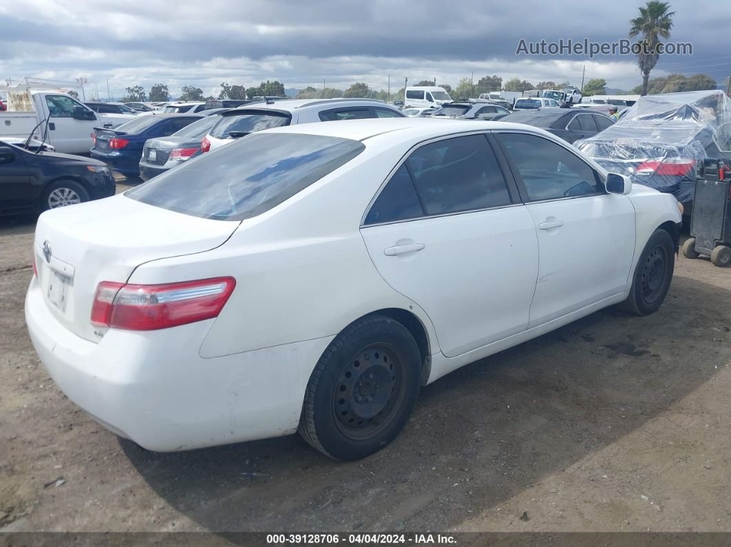 2009 Toyota Camry Le White vin: 4T4BE46K59R096273