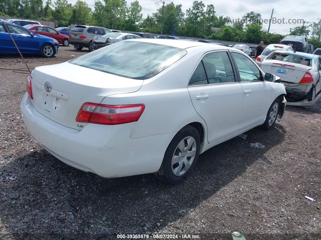 2009 Toyota Camry Le White vin: 4T4BE46K59R138280