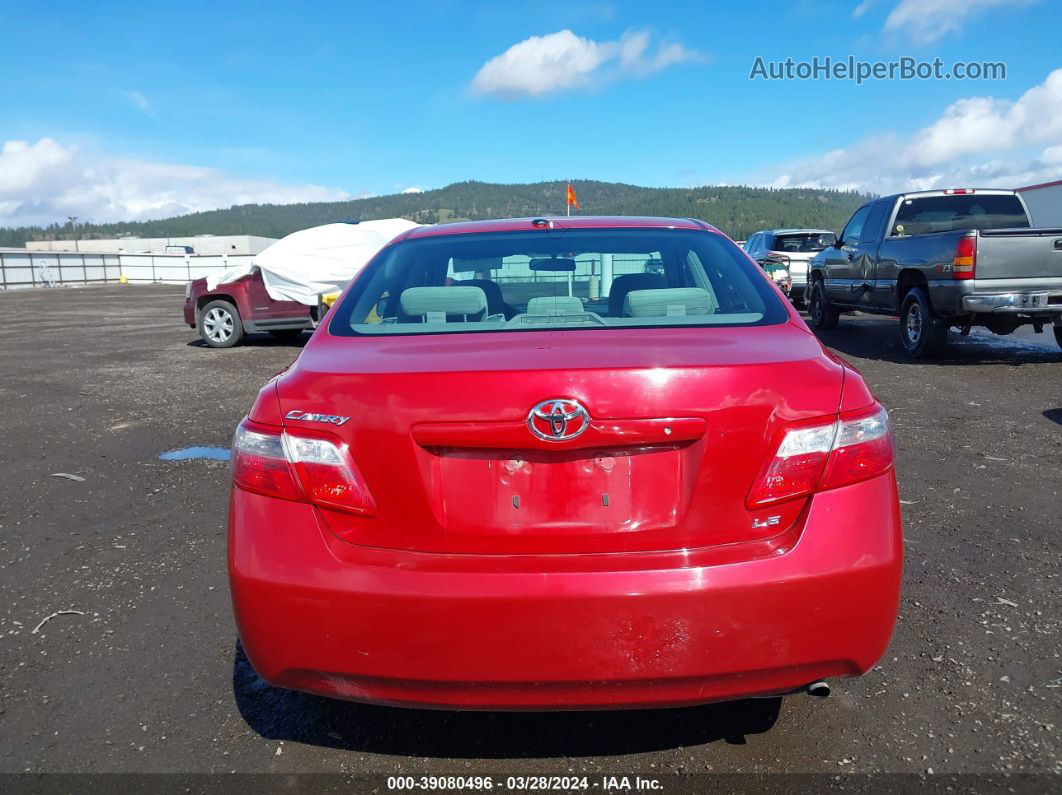 2008 Toyota Camry Le Red vin: 4T4BE46K68R025615