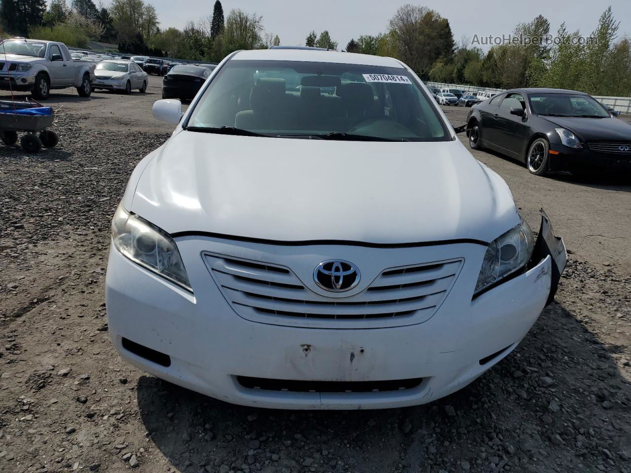 2007 Toyota Camry Ce Белый vin: 4T4BE46K77R010751