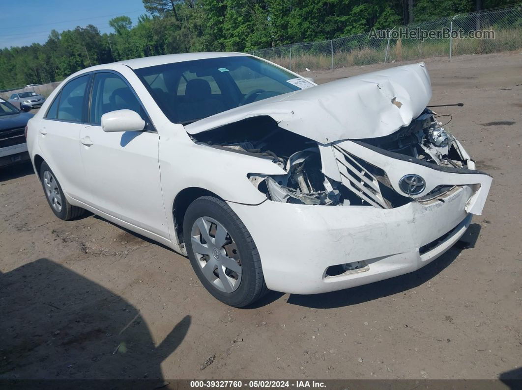 2009 Toyota Camry Le White vin: 4T4BE46K79R049875