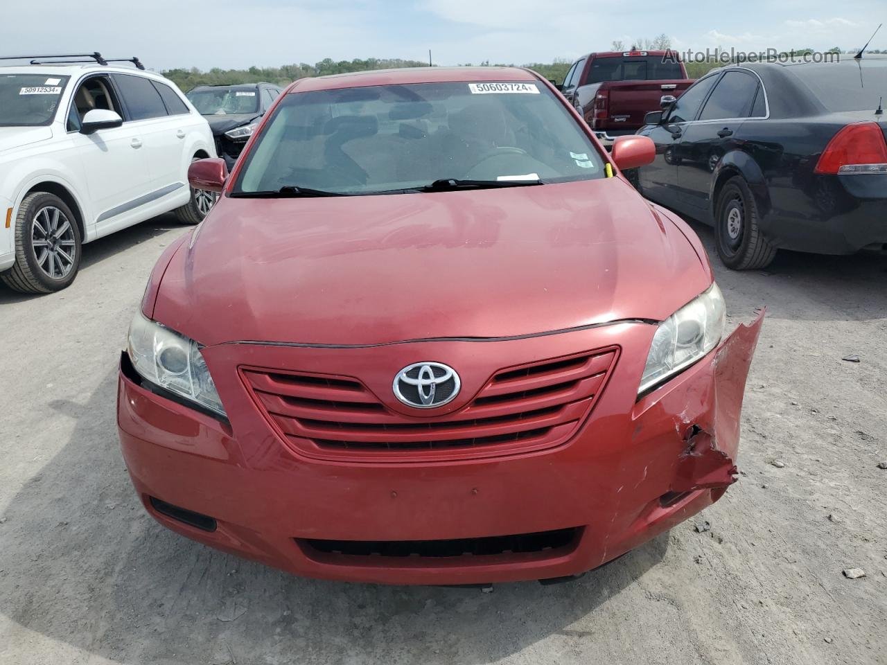 2009 Toyota Camry Base Red vin: 4T4BE46K79R098204