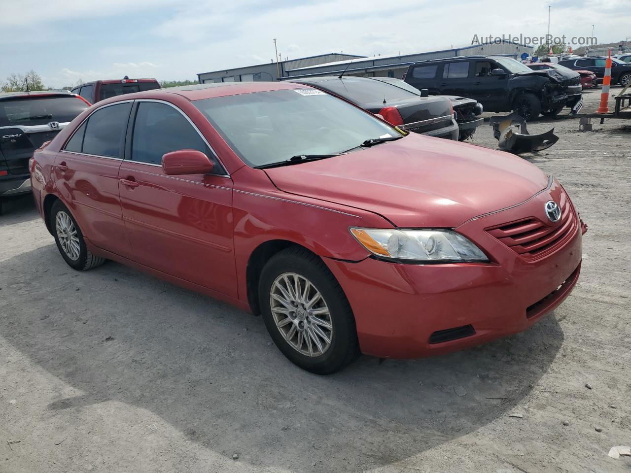 2009 Toyota Camry Base Red vin: 4T4BE46K79R098204