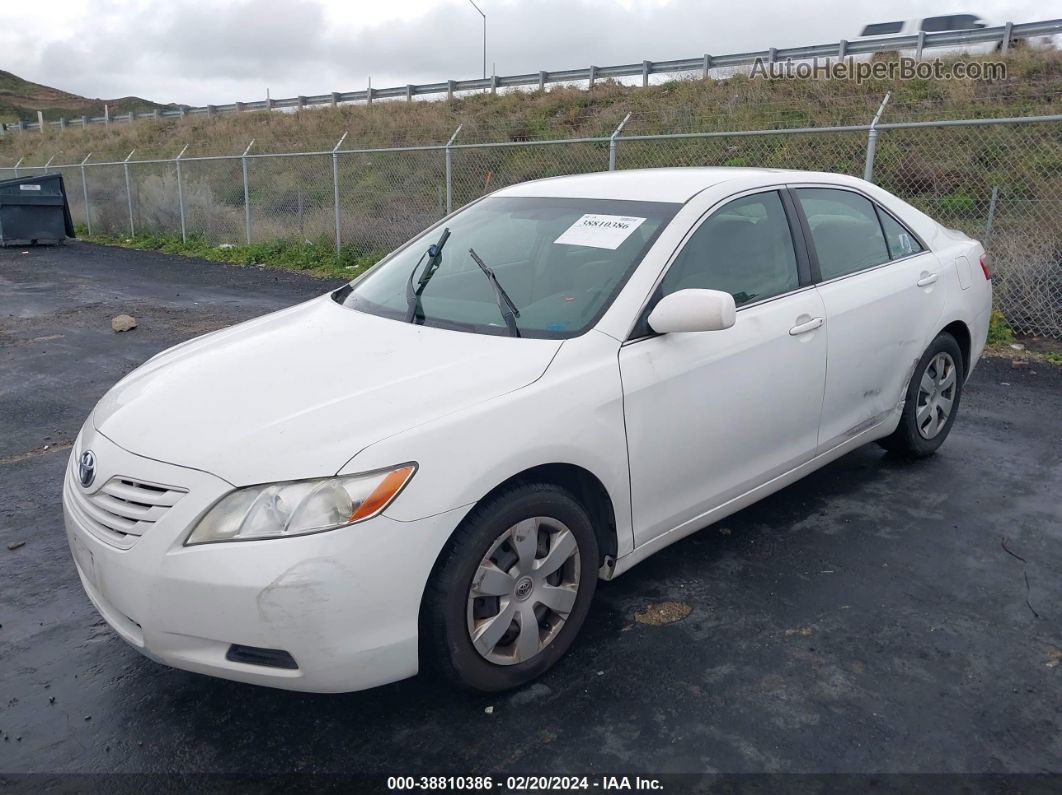 2009 Toyota Camry Le White vin: 4T4BE46K79R124476