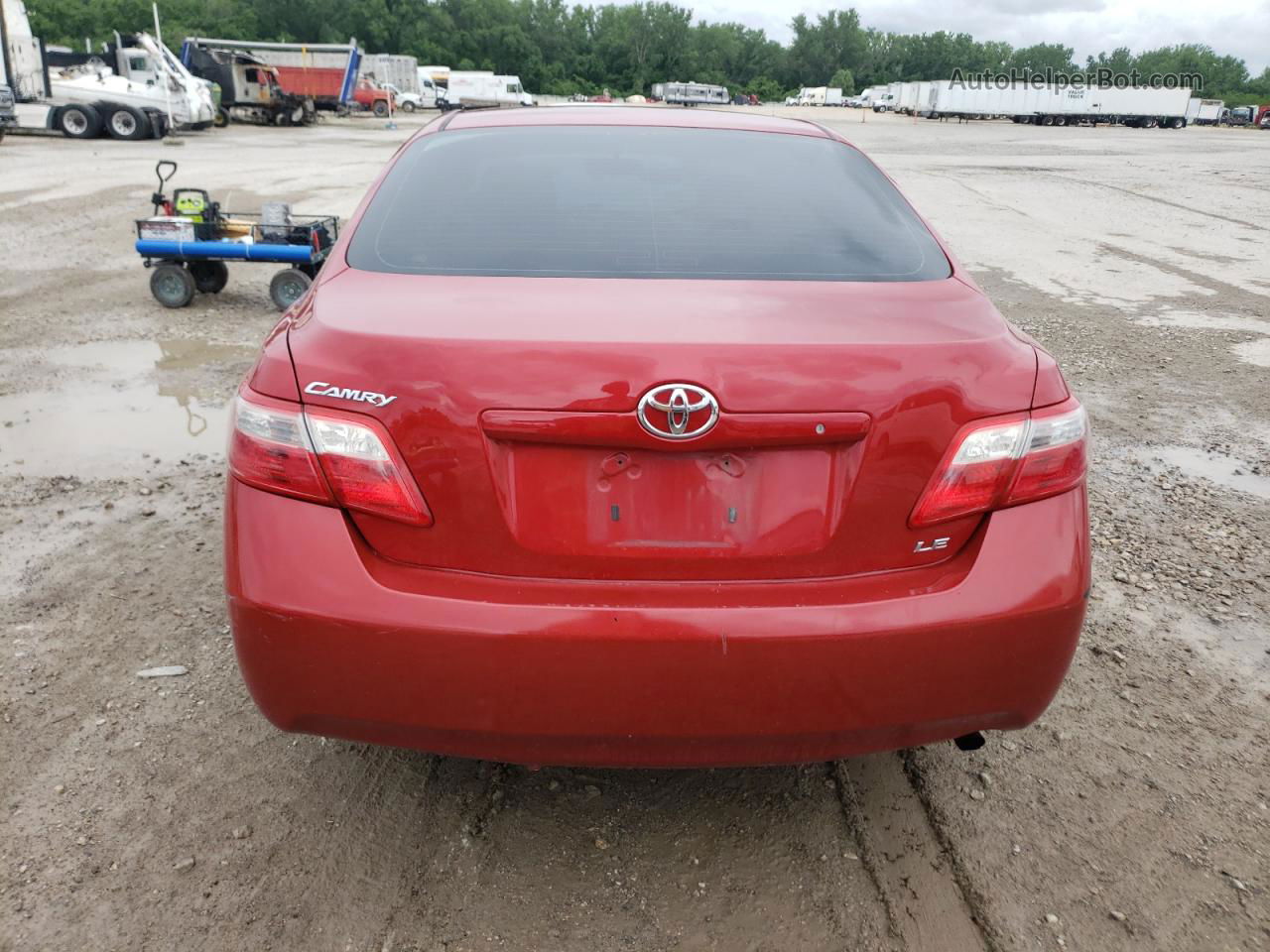 2009 Toyota Camry Base Red vin: 4T4BE46K89R070802