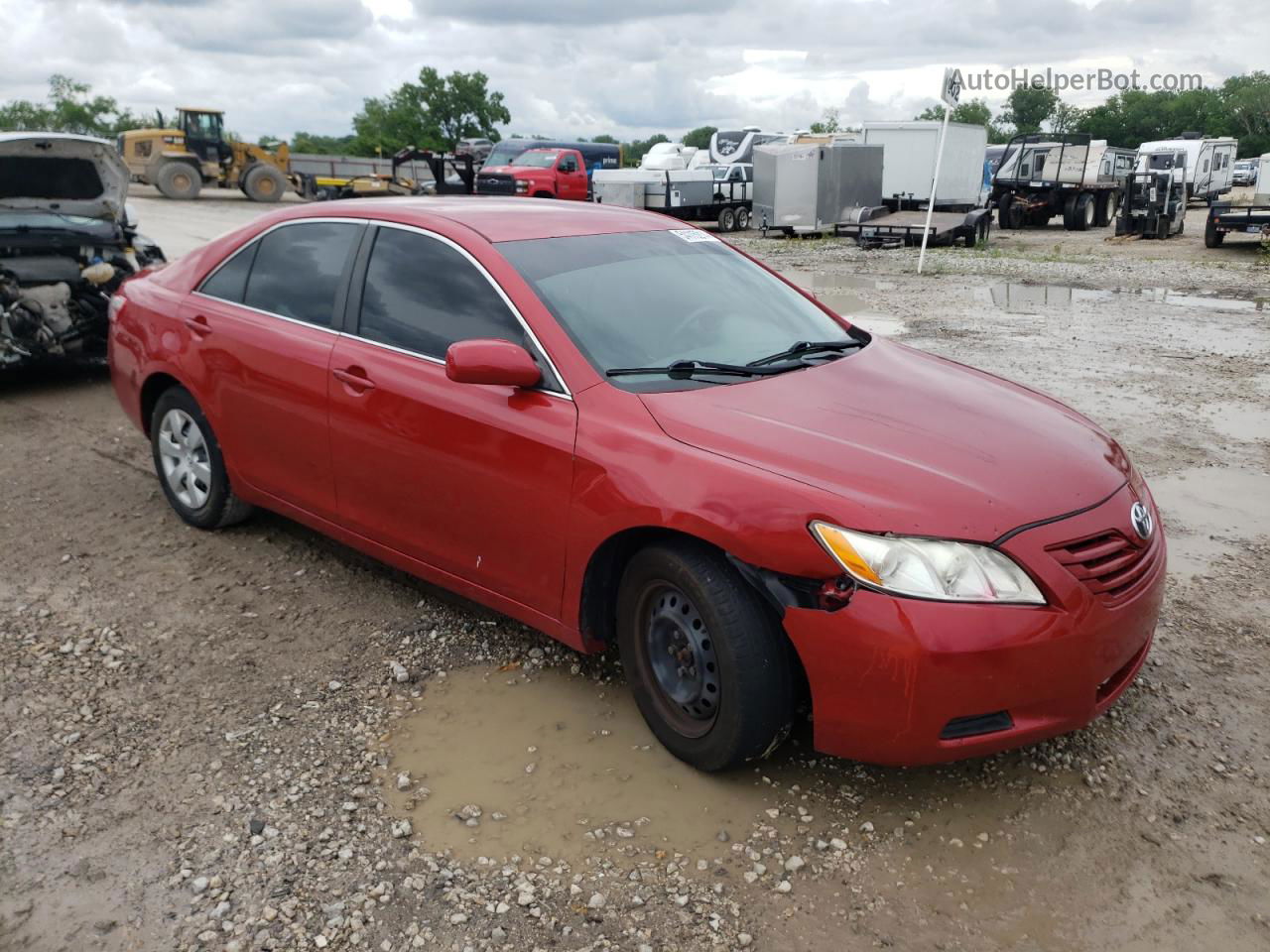 2009 Toyota Camry Base Red vin: 4T4BE46K89R070802