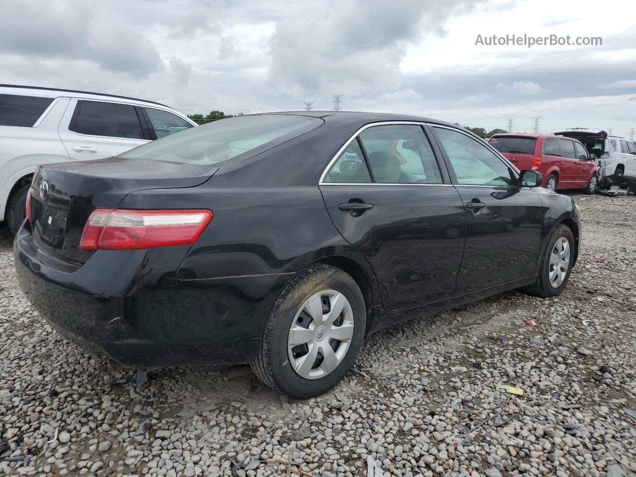 2009 Toyota Camry Base Черный vin: 4T4BE46K89R117097