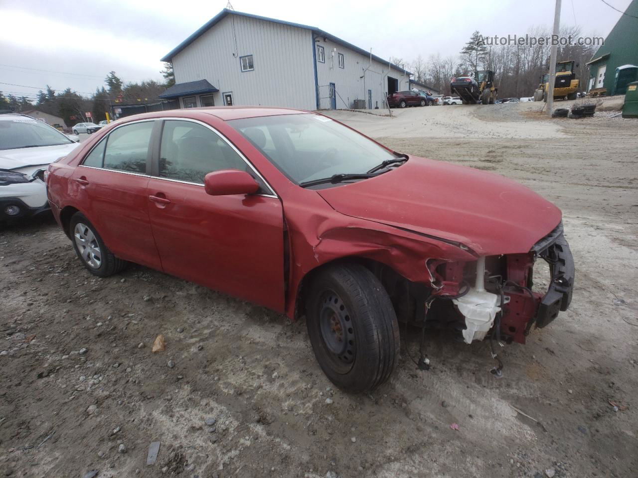 2009 Toyota Camry Base Red vin: 4T4BE46K99R058724