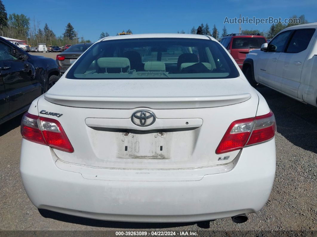 2008 Toyota Camry Le White vin: 4T4BE46KX8R029330