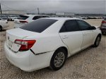 2012 Toyota Camry Base White vin: 4T4BF1FK0CR195974