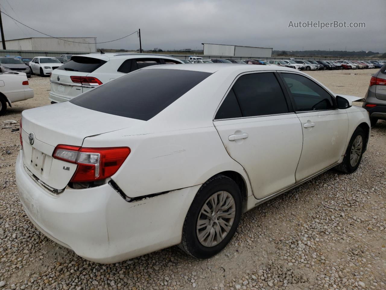 2012 Toyota Camry Base White vin: 4T4BF1FK0CR195974