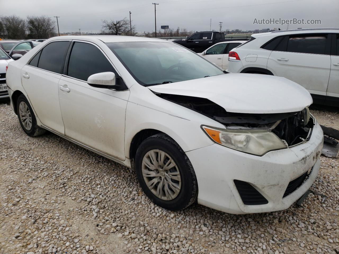 2012 Toyota Camry Base White vin: 4T4BF1FK0CR195974