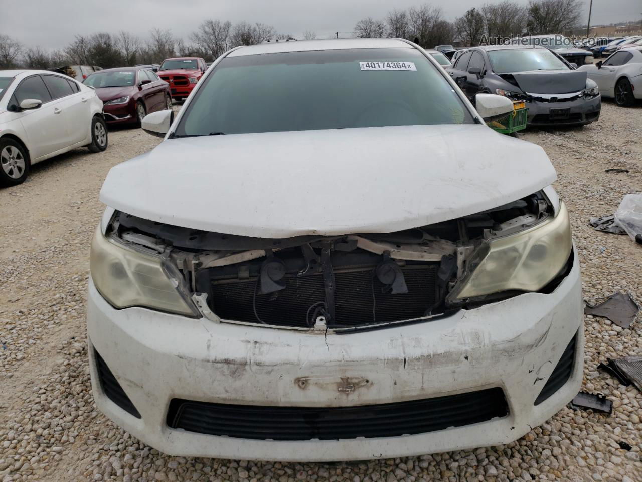 2012 Toyota Camry Base White vin: 4T4BF1FK0CR195974