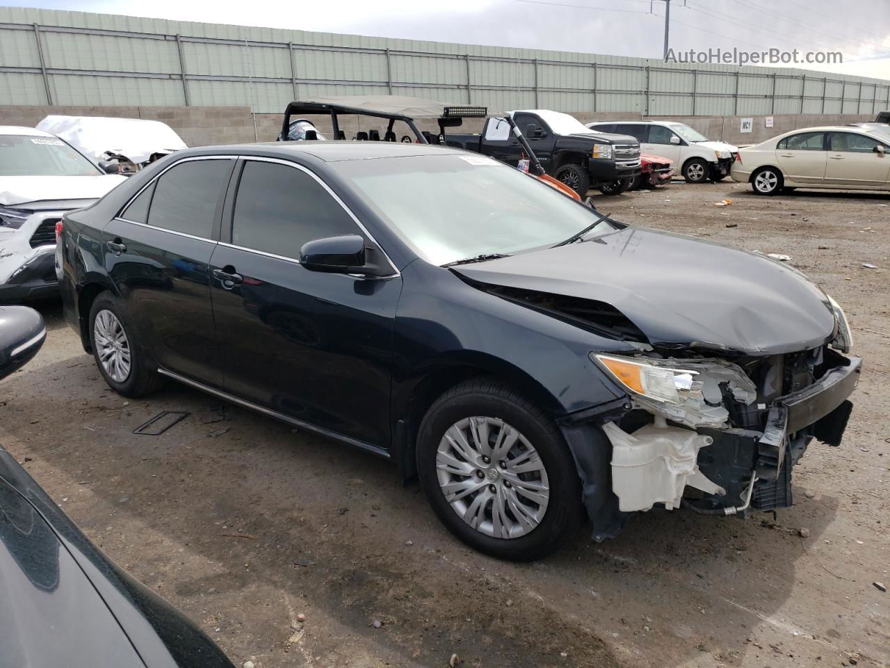 2012 Toyota Camry Base Черный vin: 4T4BF1FK0CR258054