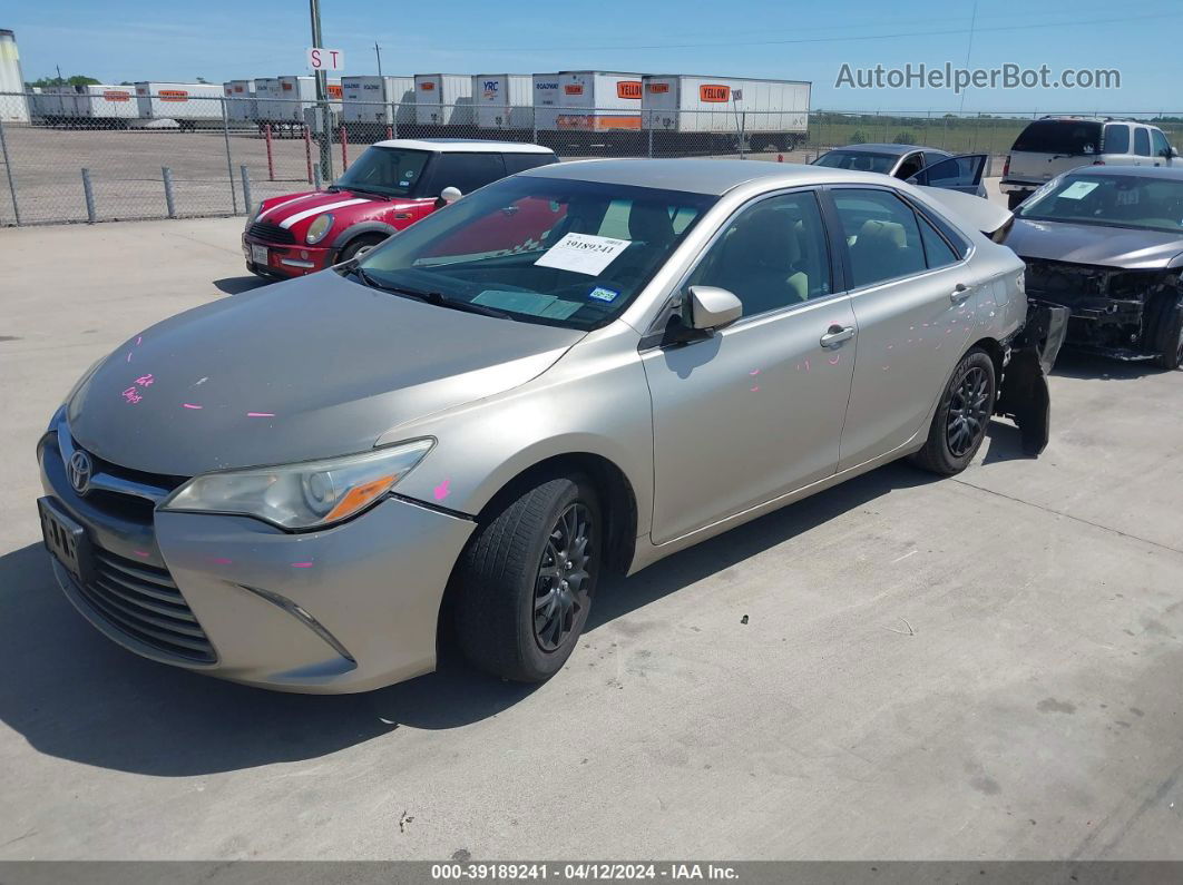 2016 Toyota Camry Le Желто-коричневый vin: 4T4BF1FK0GR523013