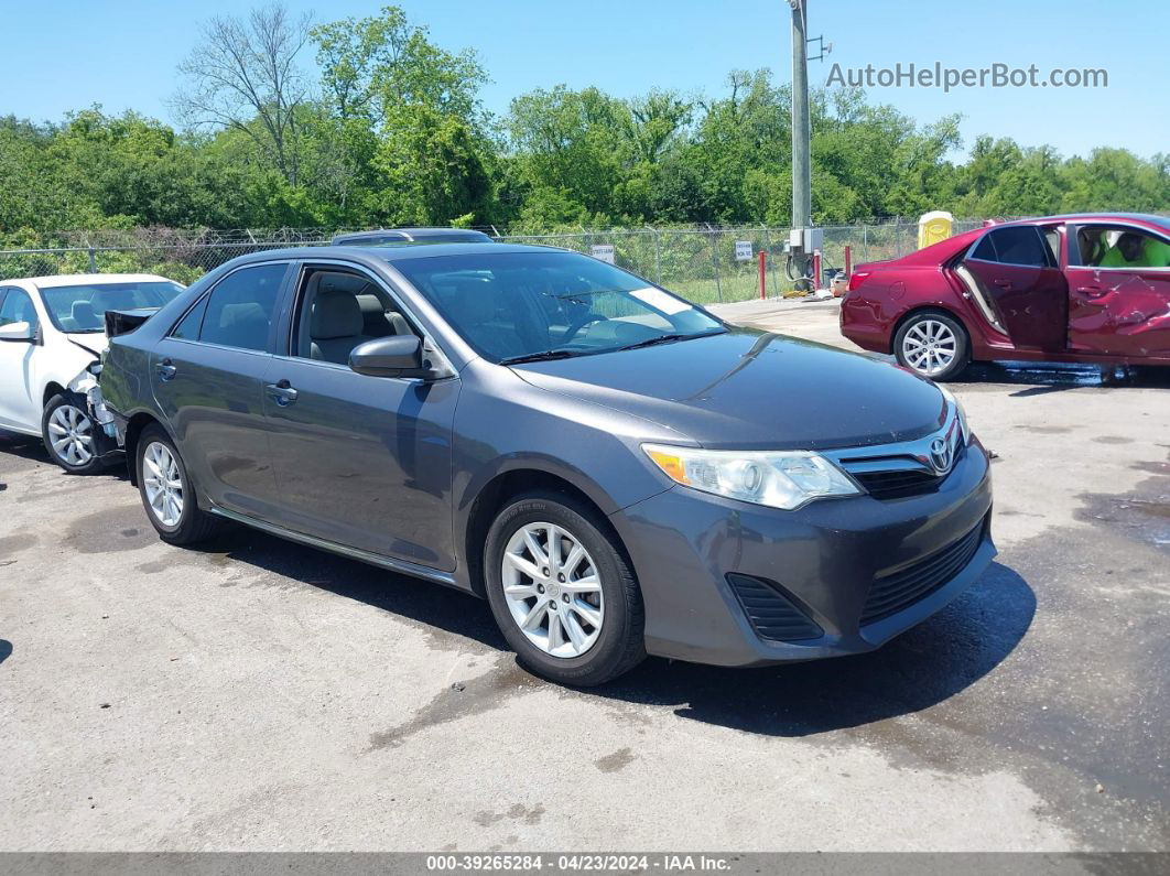 2012 Toyota Camry Le Gray vin: 4T4BF1FK1CR160554