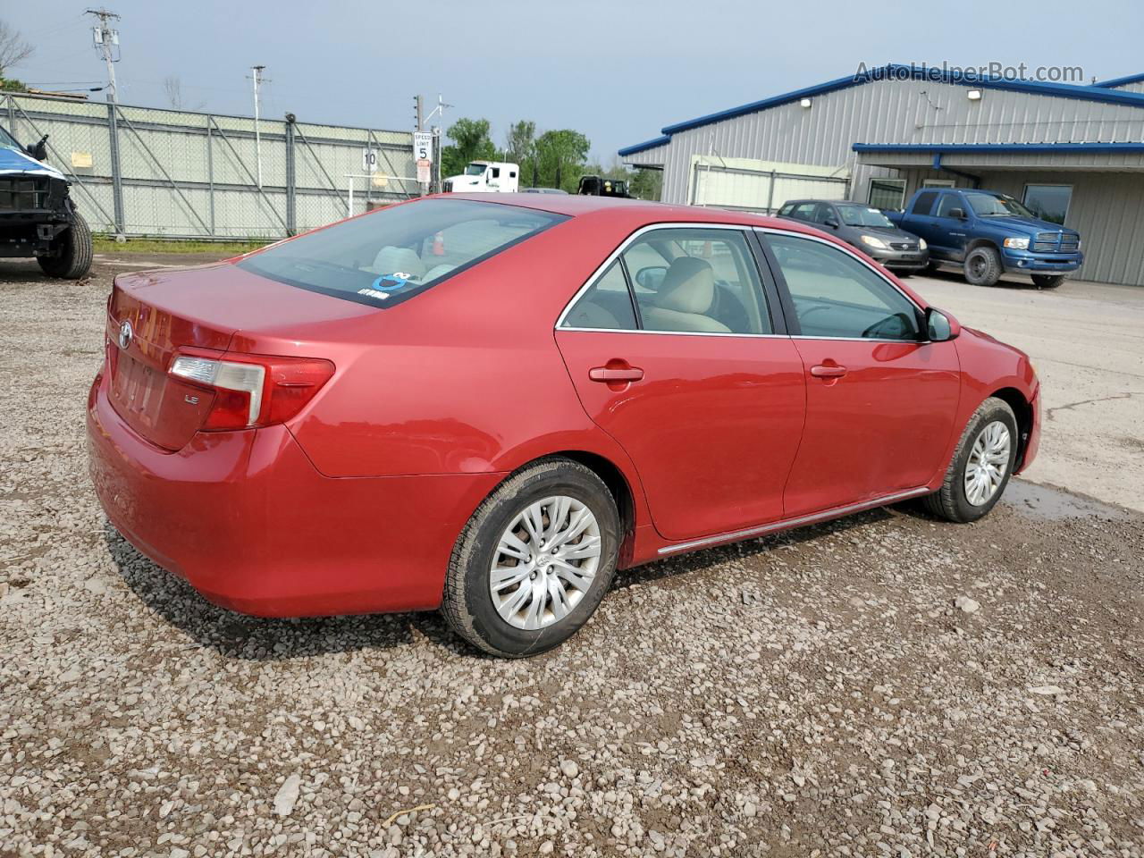 2012 Toyota Camry Base Red vin: 4T4BF1FK1CR187866