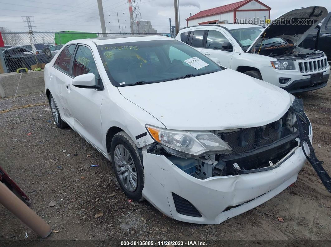 2013 Toyota Camry Le White vin: 4T4BF1FK1DR313113