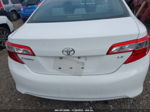 2013 Toyota Camry Le White vin: 4T4BF1FK1DR313113