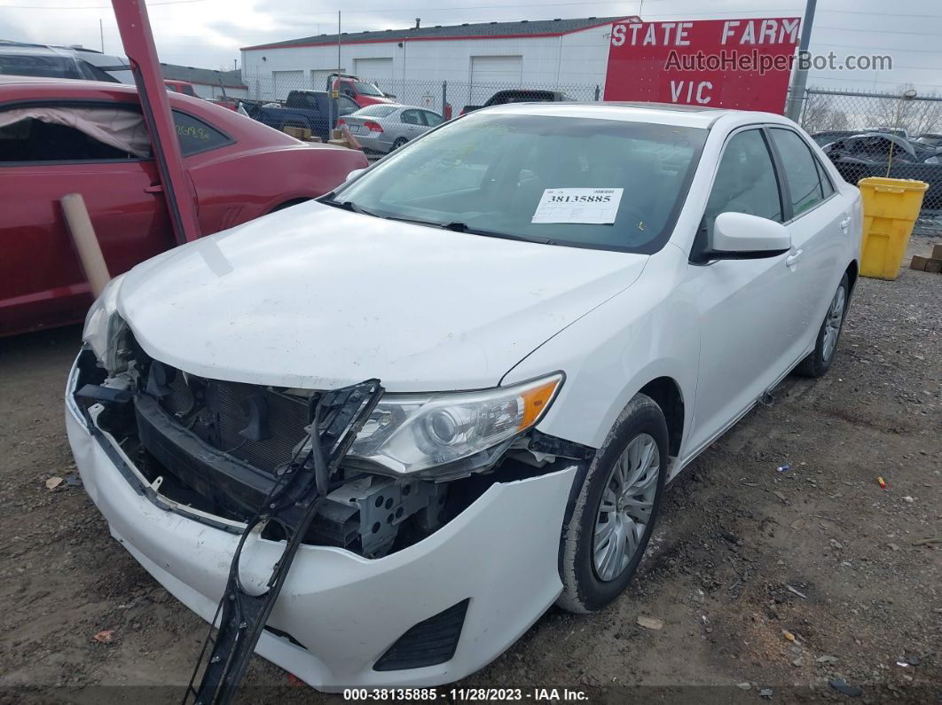 2013 Toyota Camry Le White vin: 4T4BF1FK1DR313113