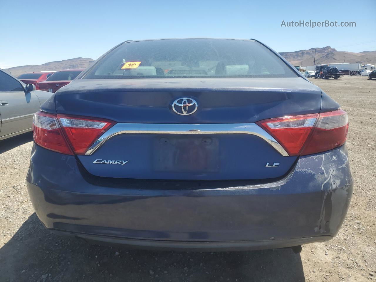 2016 Toyota Camry Le Blue vin: 4T4BF1FK1GR563102