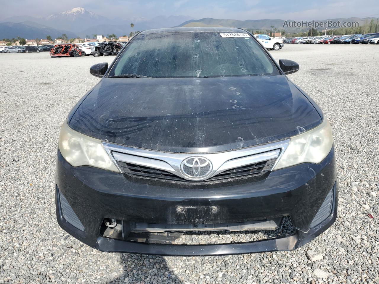 2012 Toyota Camry Base Black vin: 4T4BF1FK2CR163463