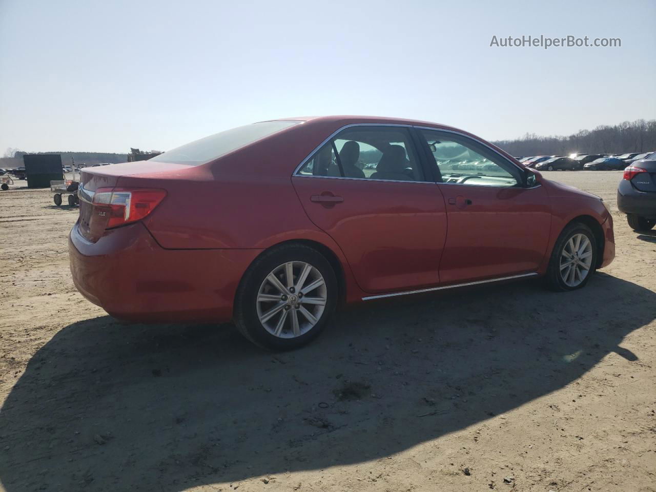 2012 Toyota Camry Base Red vin: 4T4BF1FK2CR213164