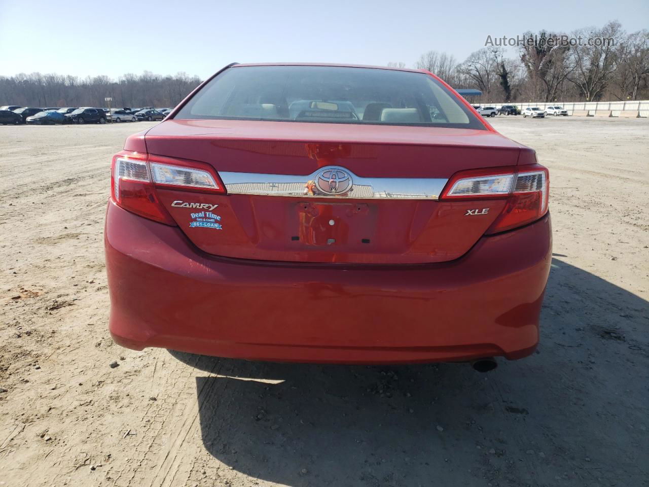 2012 Toyota Camry Base Red vin: 4T4BF1FK2CR213164