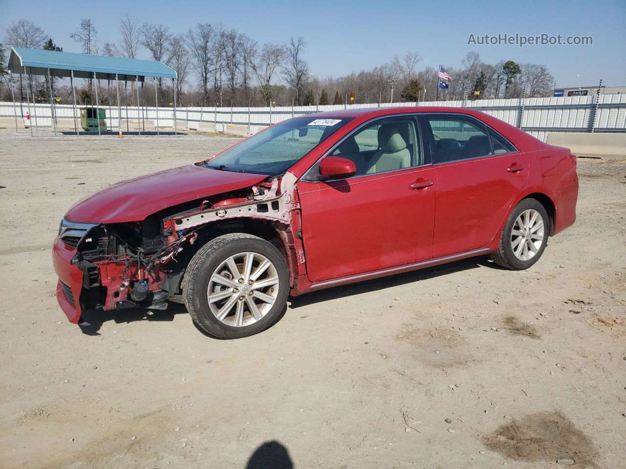 2012 Toyota Camry Base Red vin: 4T4BF1FK2CR213164